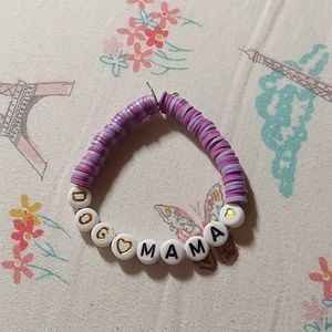 Purple Dog mama Bracelet